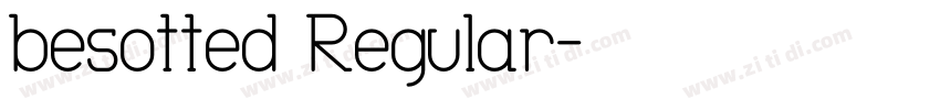besotted Regular字体转换